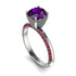 Classic Amethyst Ring With A Twist - Leilani No. 312 image 1