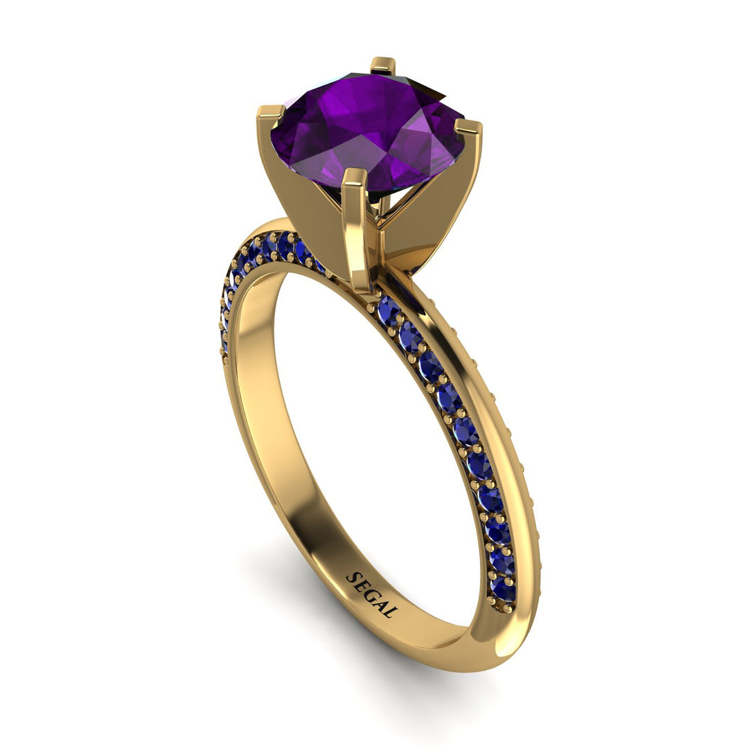 Classic Amethyst Ring With A Twist - Leilani No. 313