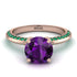 Classic Amethyst Ring With A Twist - Leilani No. 305 image 2