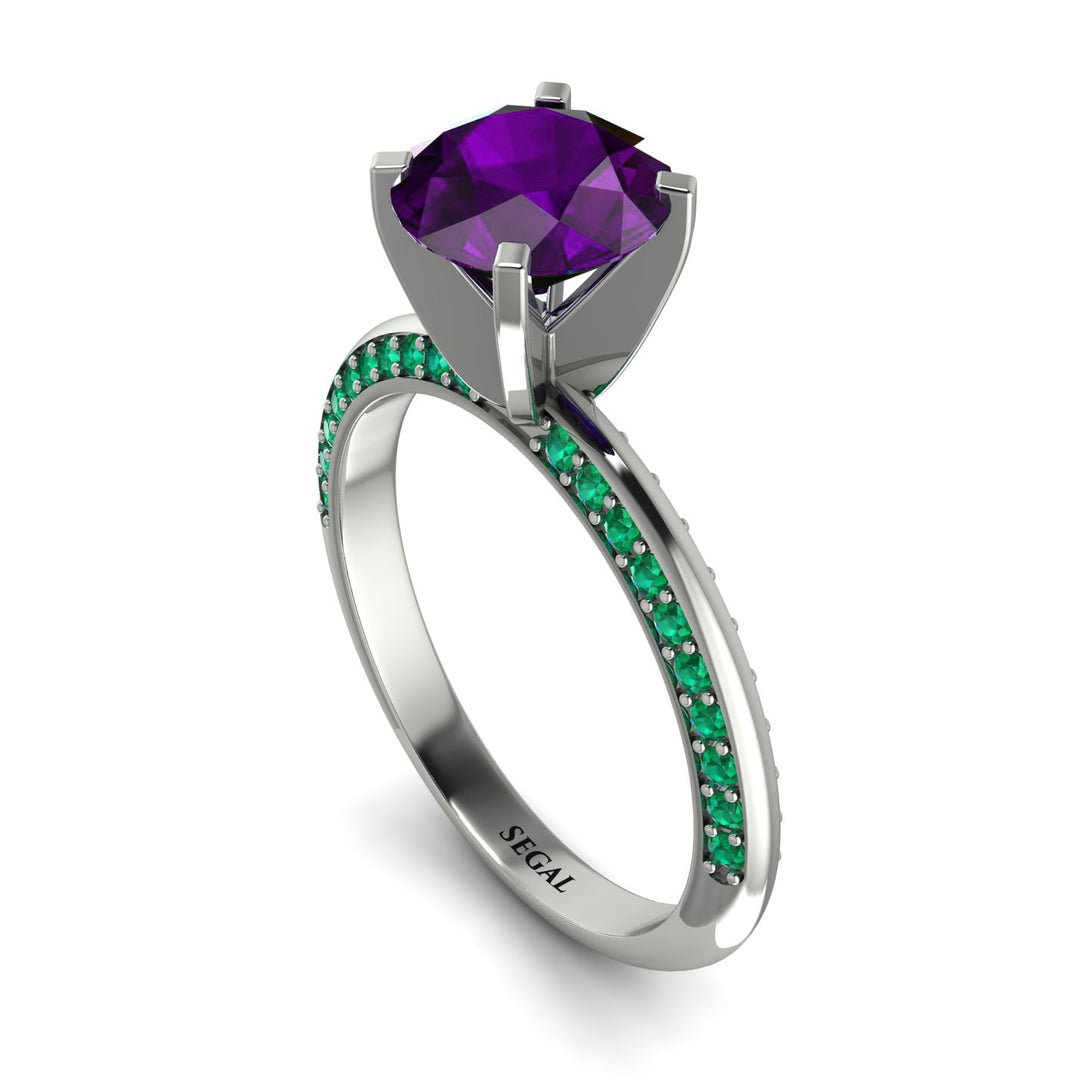 Classic Amethyst Ring With A Twist - Leilani No. 306