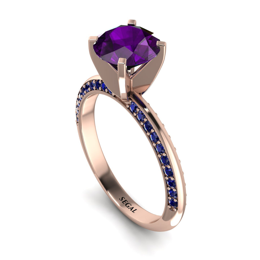 Classic Amethyst Ring With A Twist - Leilani No. 314
