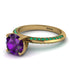 Classic Amethyst Ring With A Twist - Leilani No. 304 image 3