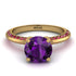 Classic Amethyst Ring With A Twist - Leilani No. 310 image 2