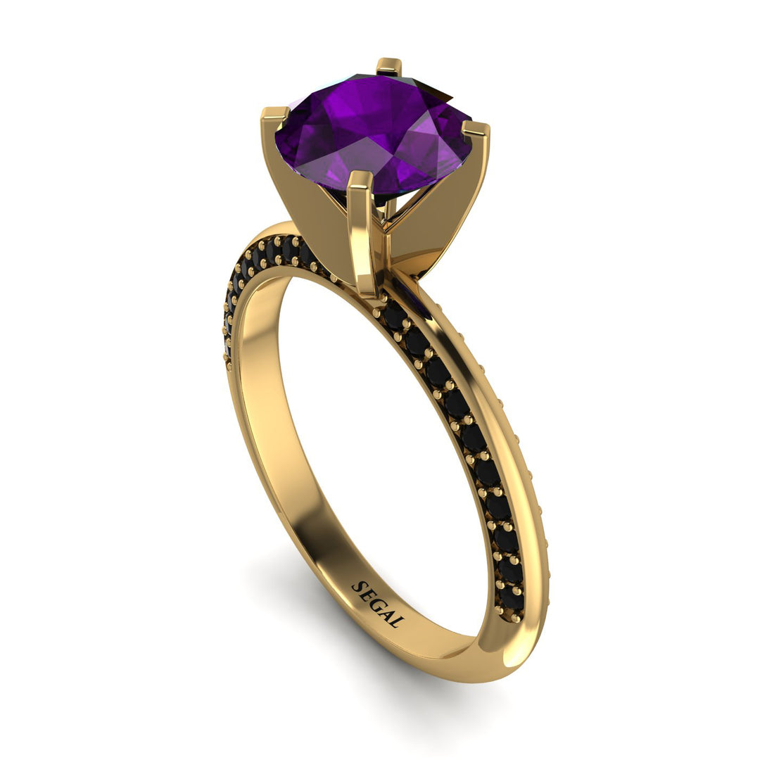 Classic Amethyst Ring With A Twist - Leilani No. 307