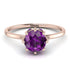 Classic Amethyst Ring With Hidden Stones - Elliana No. 302 image 3