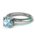 Classic Aquamarine Ring With A Twist - Leilani No. 406 image 3