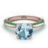 Classic Aquamarine Ring With A Twist - Leilani No. 405 image 2
