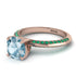 Classic Aquamarine Ring With A Twist - Leilani No. 405 image 3