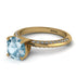 Classic Aquamarine Ring With A Twist - Leilani No. 401 image 3