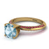 Classic Aquamarine Ring With A Twist - Leilani No. 410 image 3