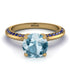 Classic Aquamarine Ring With A Twist - Leilani No. 413 image 2