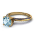 Classic Aquamarine Ring With A Twist - Leilani No. 413 image 3