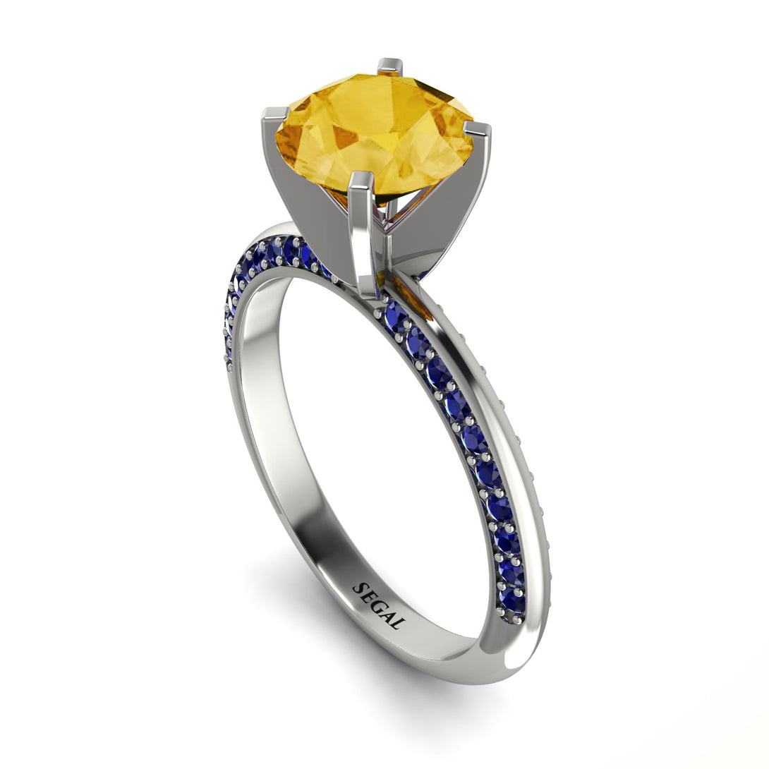 Classic Citrine Ring With A Twist - Leilani No. 615