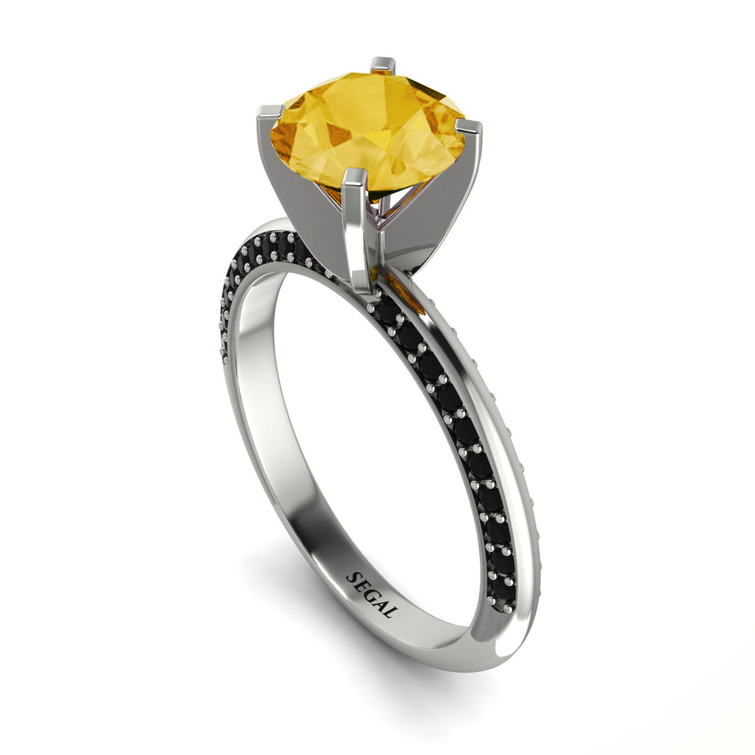 Classic Citrine Ring With A Twist - Leilani No. 609
