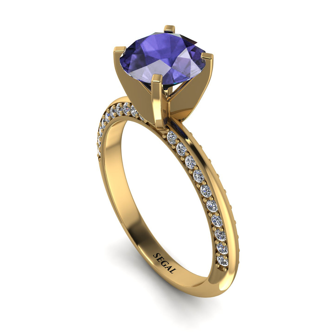 Classic Tanzanite Ring With A Twist - Leilani No. 201