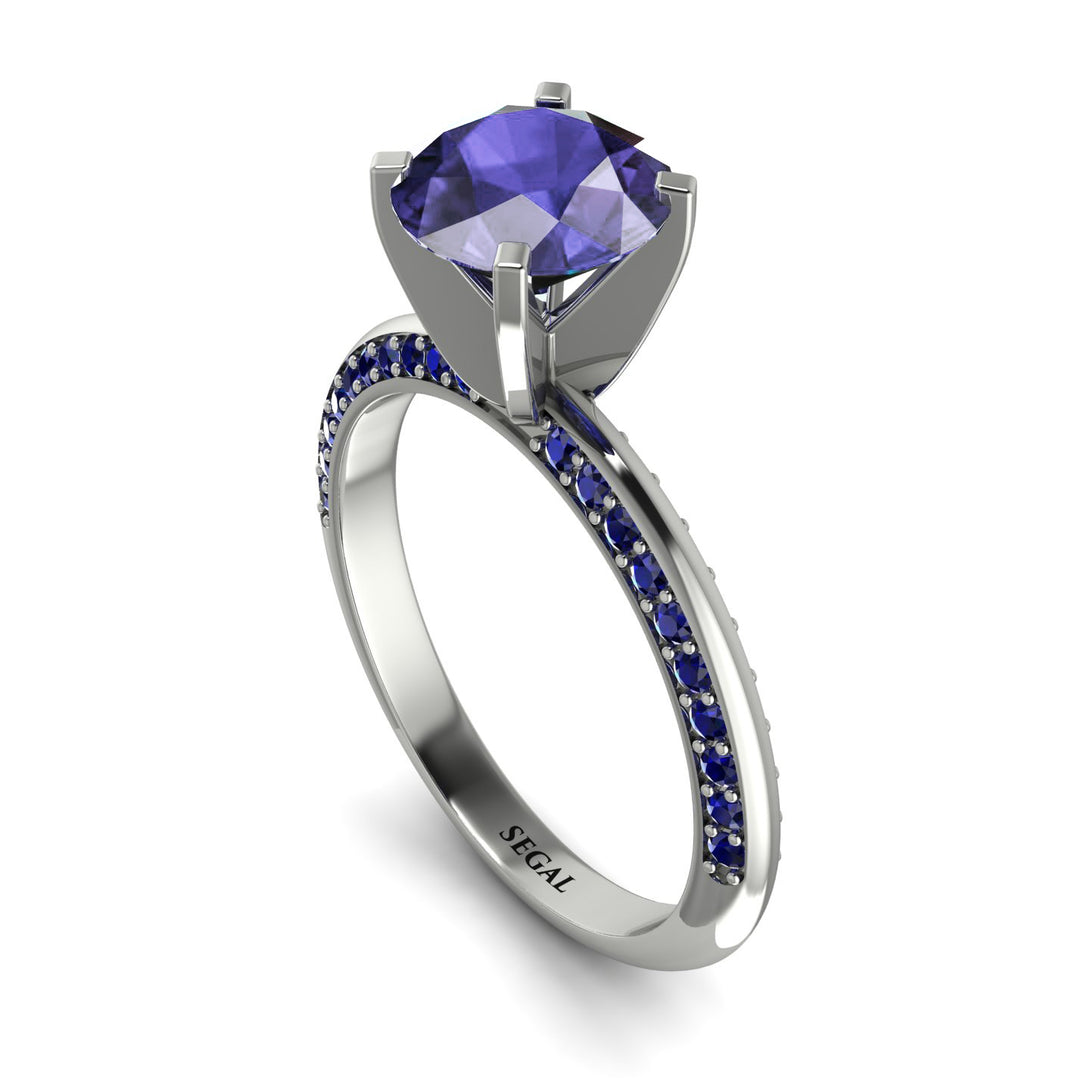 Classic Tanzanite Ring With A Twist - Leilani No. 215