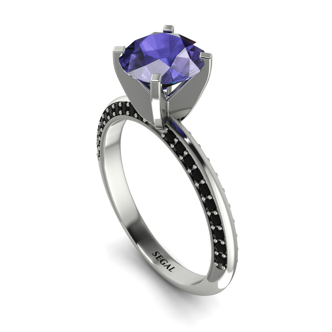 Classic Tanzanite Ring With A Twist - Leilani No. 209