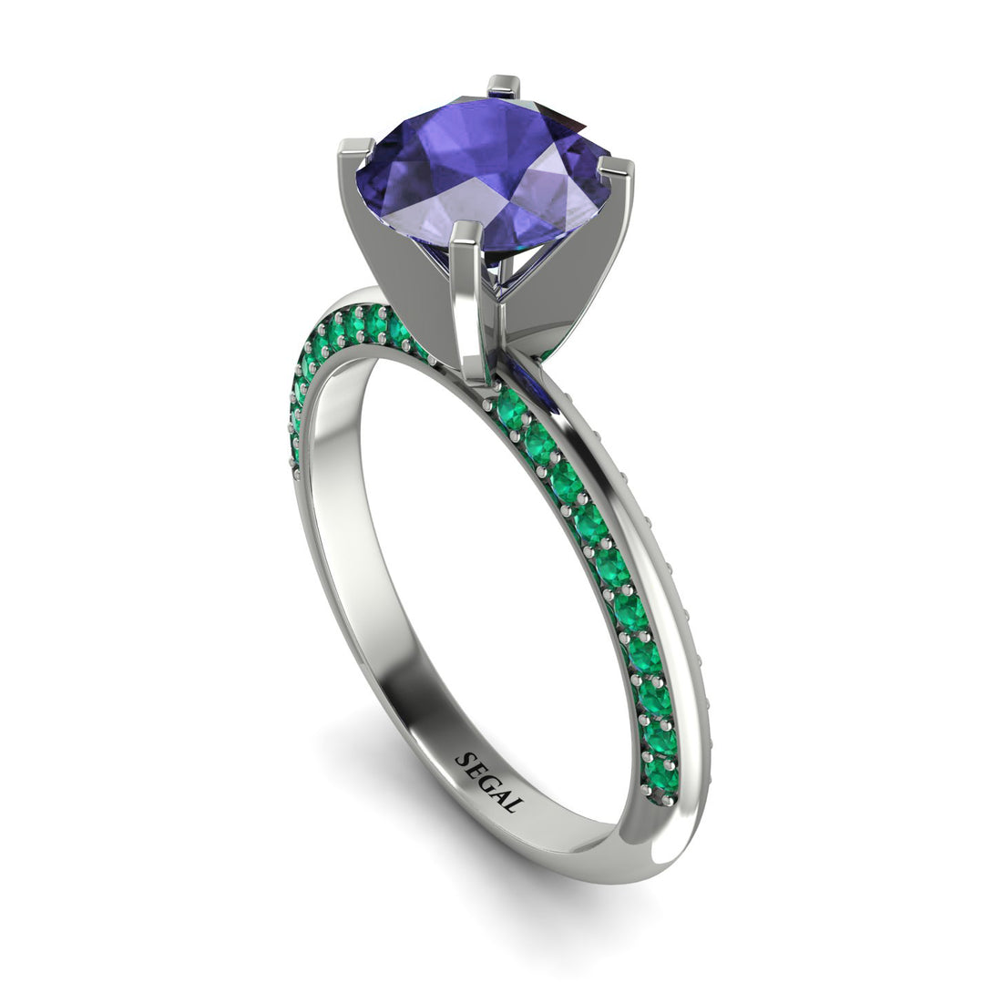 Classic Tanzanite Ring With A Twist - Leilani No. 206