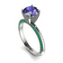 Classic Tanzanite Ring With A Twist - Leilani No. 206 image 1