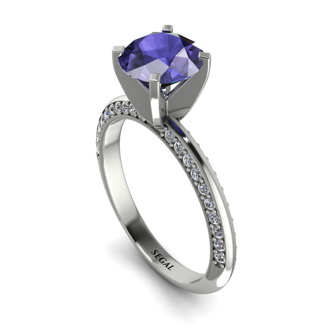 Classic Tanzanite Ring With A Twist - Leilani No. 203