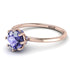 Classic Tanzanite Ring With Hidden Stones - Elliana No. 202 image 2