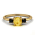 Classic Three Stone ������������������itrine Engagement Ring - Valentina No. 607 image 1