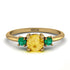 Classic Three Stone ������������������itrine Engagement Ring - Valentina No. 604 image 1