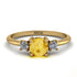 Classic Three Stone ������������������itrine Engagement Ring - Valentina No. 601 image 1