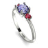 Classic Three Stone Tanzanite Engagement Ring - Valentina No. 212 image 2