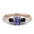 Classic Three Stone Tanzanite Engagement Ring - Valentina No. 208 image 1