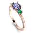 Classic Three Stone Tanzanite Engagement Ring - Valentina No. 205 image 2