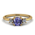 Classic Three Stone Tanzanite Engagement Ring - Valentina No. 201 image 1