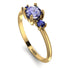 Classic Three Stone Tanzanite Engagement Ring - Valentina No. 213 image 2