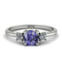Classic Three Stone Tanzanite Engagement Ring - Valentina No. 203 image 1