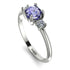 Classic Three Stone Tanzanite Engagement Ring - Valentina No. 203 image 2