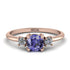 Classic Three Stone Tanzanite Engagement Ring - Valentina No. 202 image 1