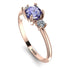Classic Three Stone Tanzanite Engagement Ring - Valentina No. 202 image 2