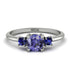 Classic Three Stone Tanzanite Engagement Ring - Valentina No. 215 image 1