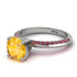 Classic Yellow Diamond Ring With A Twist - Leilani No. 1012 image 3