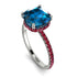 Cushion Hidden Blue Topaz Ring - Nova No. 512 image 3