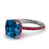 Cushion Hidden Blue Topaz Ring - Nova No. 512 image 1
