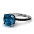 Cushion Hidden Blue Topaz Ring - Nova No. 509 image 1