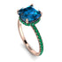 Cushion Hidden Blue Topaz Ring - Nova No. 505 image 3