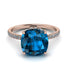 Cushion Hidden Blue Topaz Ring - Nova No. 502 image 2