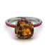 Cushion Hidden Brown Diamond Ring - Nova No. 1112 image 2