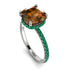Cushion Hidden Brown Diamond Ring - Nova No. 1106 image 3
