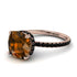 Cushion Hidden Brown Diamond Ring - Nova No. 1108 image 1