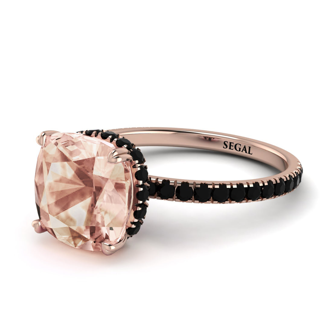Cushion Hidden Morganite Ring - Nova No. 908