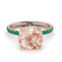 Cushion Hidden Morganite Ring - Nova No. 905 image 2