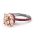 Cushion Hidden Morganite Ring - Nova No. 912 image 1